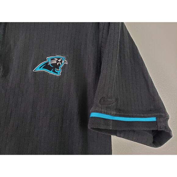 (Ju) Vintage Nike NFL PRO-LINE POLO Shirt Men's Size XL Carolina Panthers Black - Picture 3 of 7